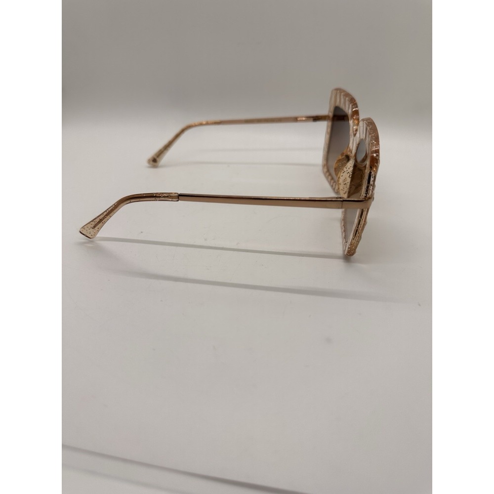 Betsey Johnson Glitter Sunglasses Swiftie Showgirl Era Oversized Square Glam - Picture 7 of 10